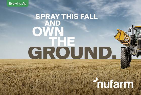 Spray this fall and Own the Ground