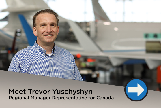 Duncan Aviation’s Regional Manager Representative of Canada, Trevor Yuschyshyn