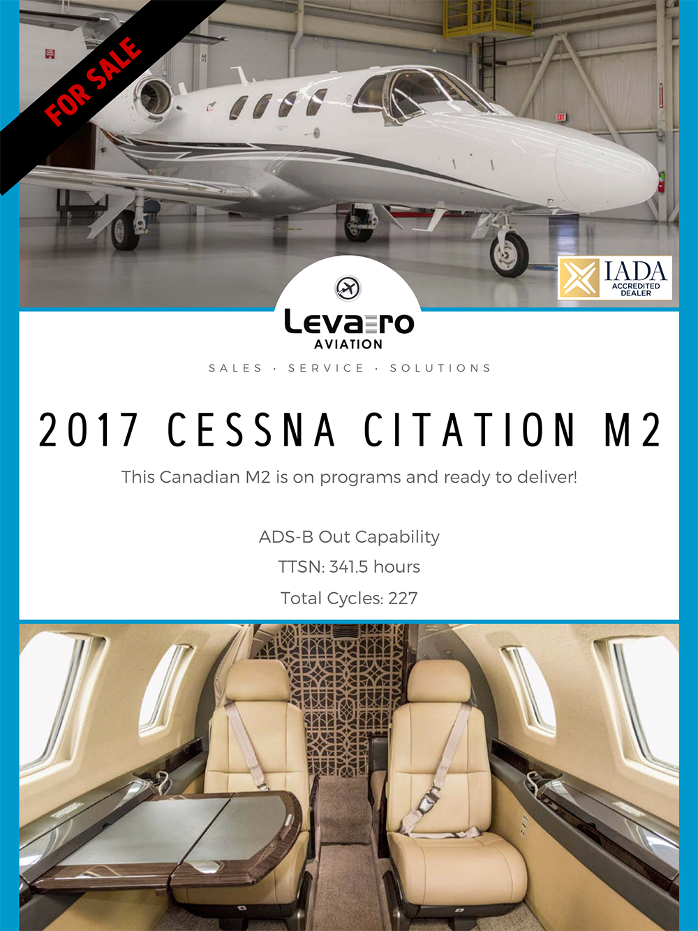 FOR SALE - 2017 Cessna Citation M2