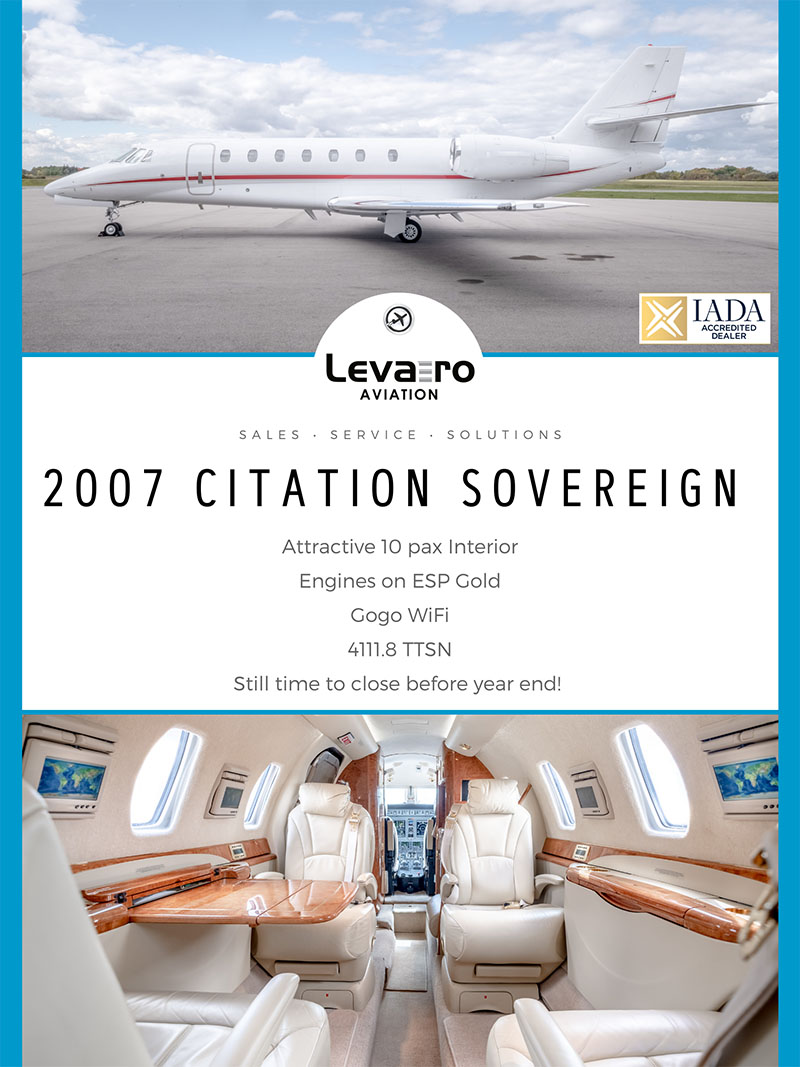 Levaero Aviation: NEW TO MARKET